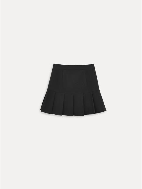 Юбка-mini из костюмной ткани со складками LU 3221