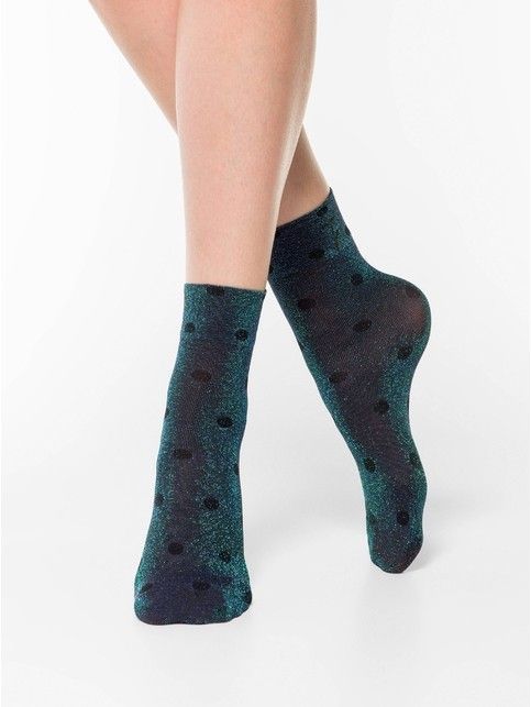 Сияющие носки в горох с эффектом хамелеона