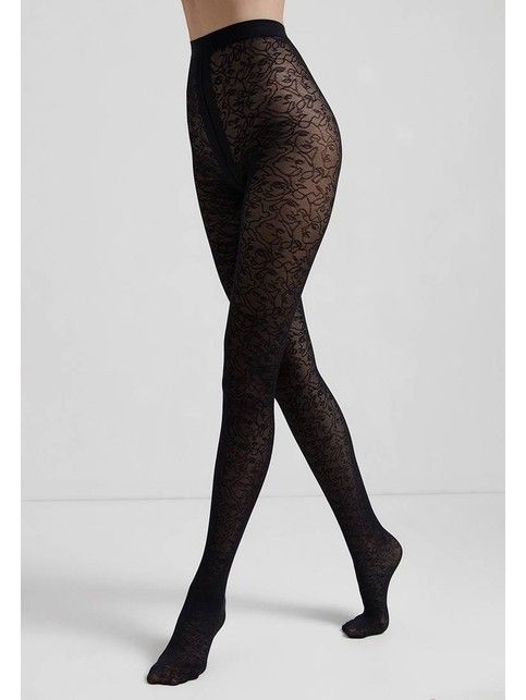 Колготки с фантазийным рисунком "лица" VISAGES