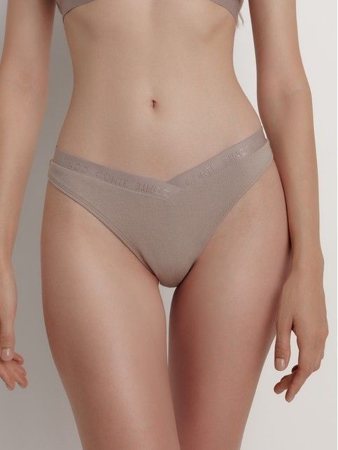 Трусы «бразилиана» со V-образной линией талии TIE DYE RIB LBR 2220