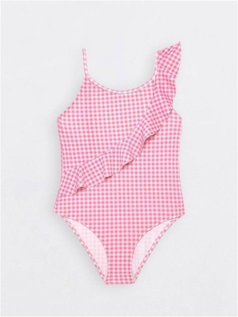 Слитный купальник с воланом FASHION DOLL