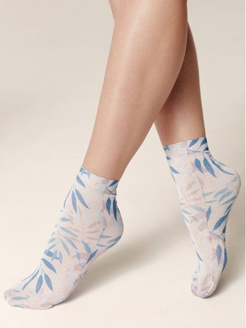 Сияющие носки с рисунком «Flora»