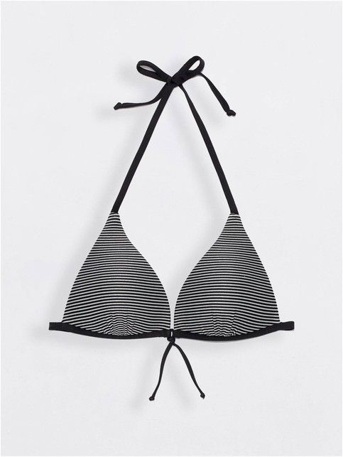 Сияющий лиф с уплотненными чашками COLOR WAVE BLACK LUREX