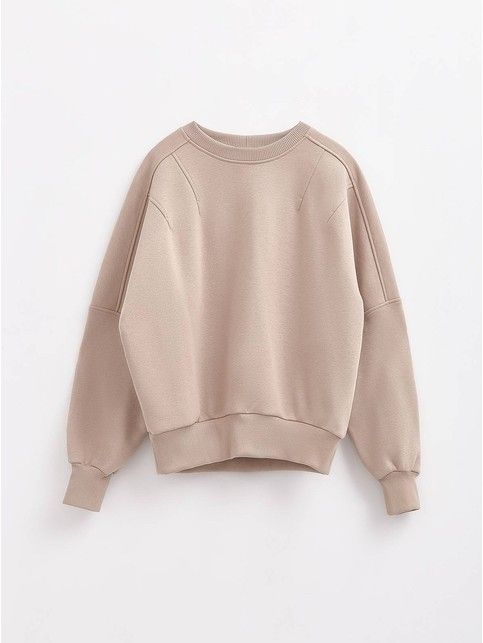 Укороченный свитшот на толстом флисе LD 1805