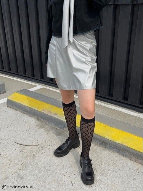 Гольфы в крупные ромбы DIAMOND