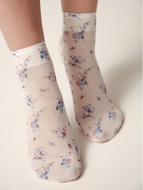 Носки с рисунком «Bouquet of flowers»