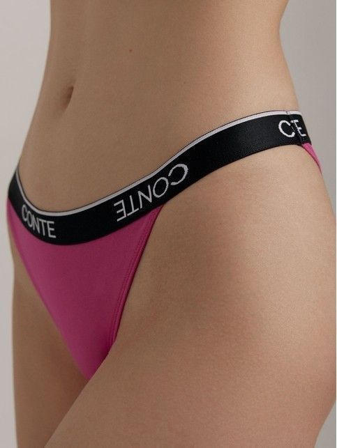 Трусы «танга» с фигурным вырезом BLACK&WHITE LTA 2738