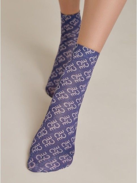 Сияющие носки с рисунком "Conte"