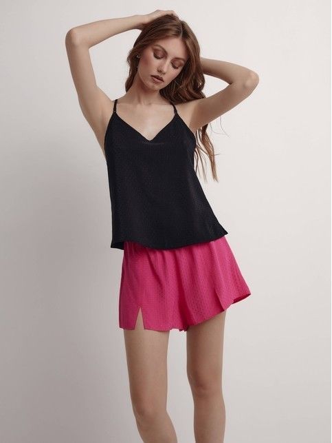 Топ с глубоким V-образным вырезом Viscose LHW 1919