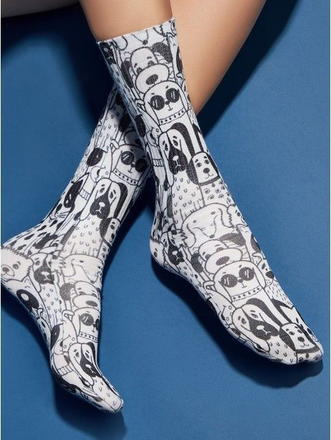 Удлиненные носки с хлопком «Dogs»