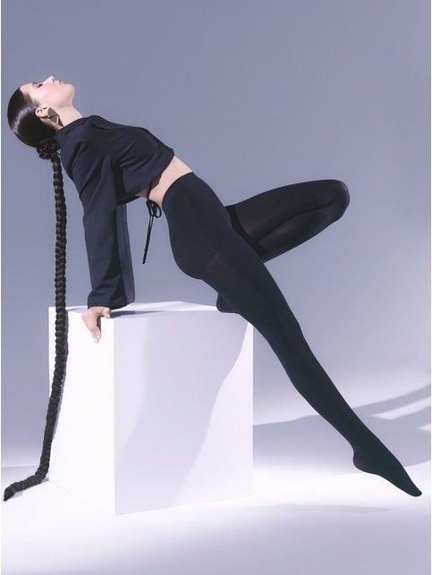 Экстраматовые колготки женские VELOUR 100 Lycra® неро цвета