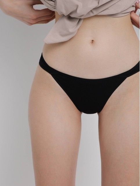 Трусы «бразилиана» из хлопка с фигурной тесьмой Poetic LBR 1532