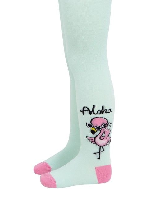 Хлопковые колготки с рисунком “Flamingo”