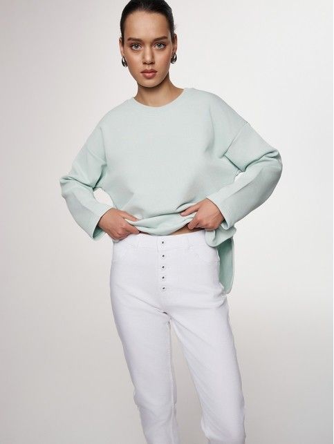 Женские белые джинсы