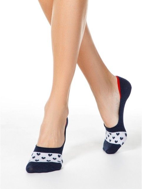 Хлопковые подследники CLASSIC с рисунком «сердечки»