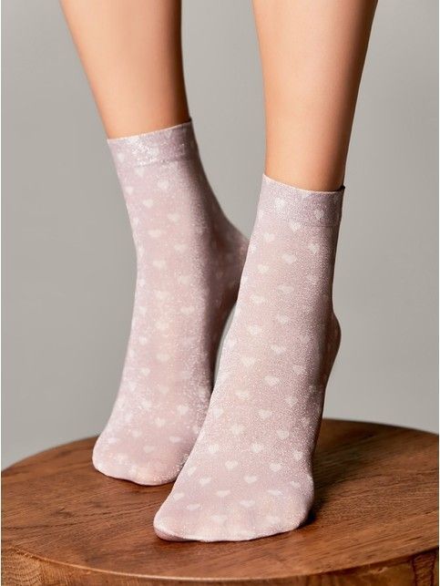 Сияющие носки с рисунком «Feel»