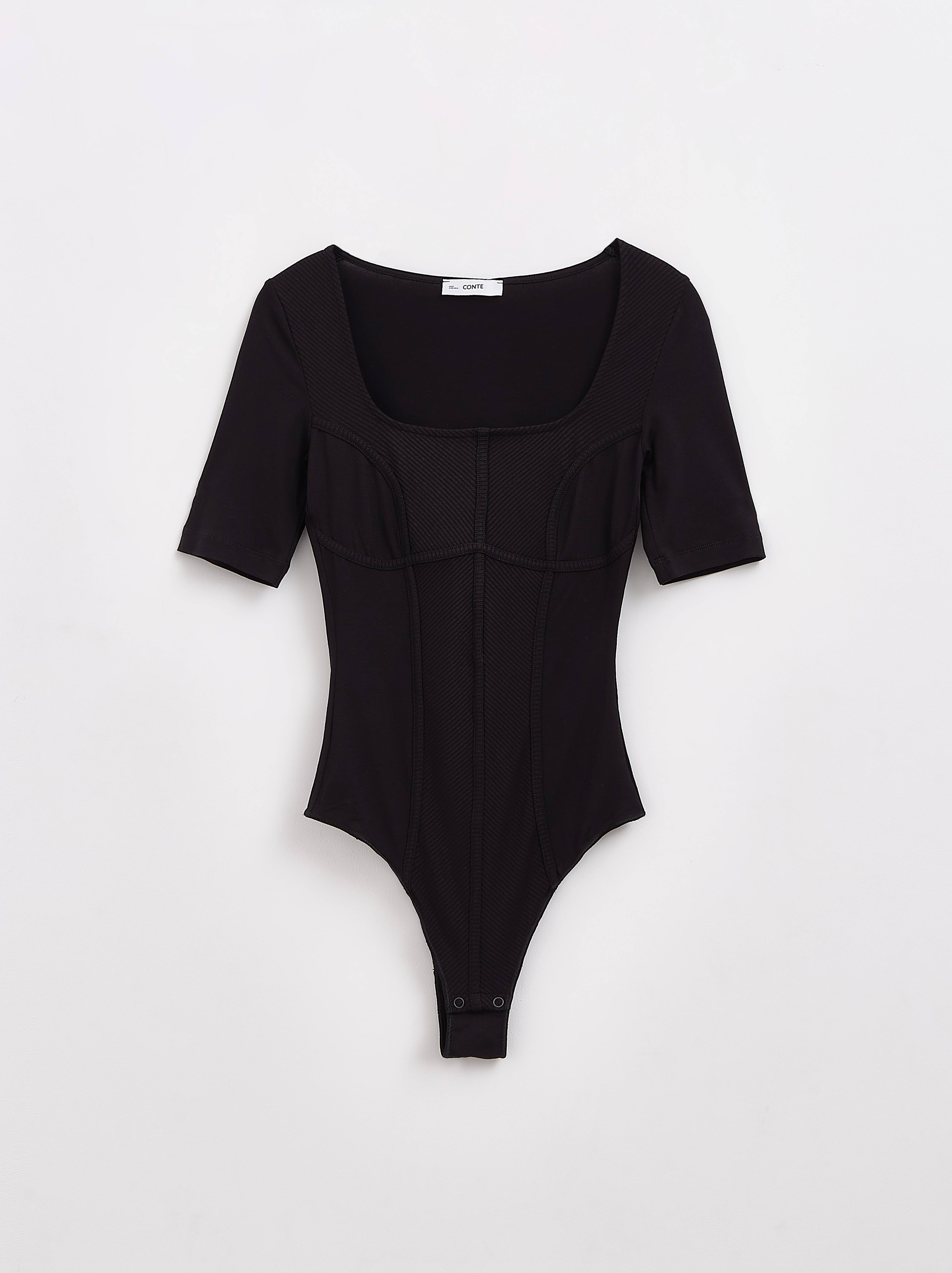 

Боди женское ⭐️ Комбинированное боди с имитацией корсета LBD 2318 ⭐️, Forest