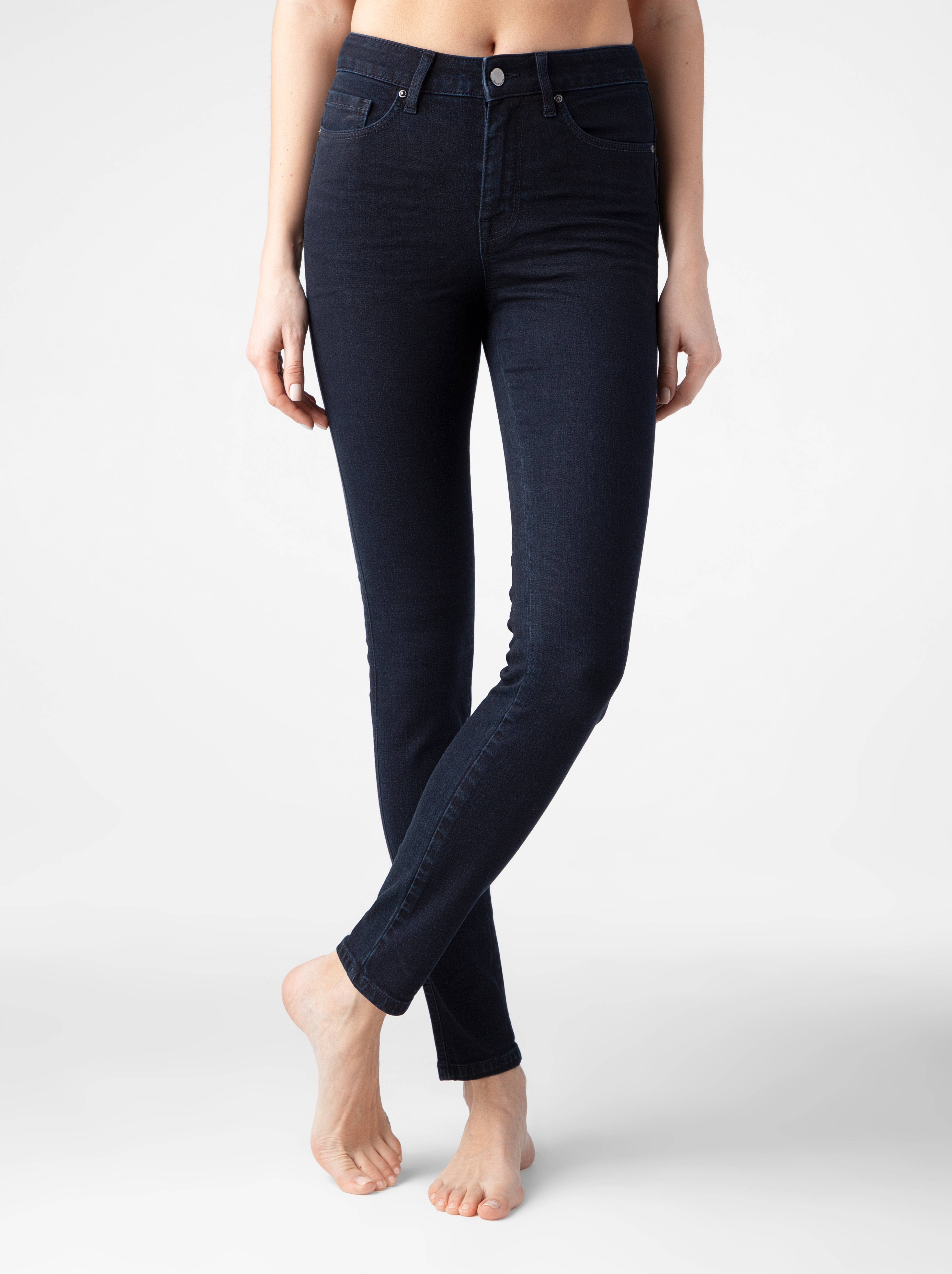 Моделирующие джинсы skinny с высокой посадкой CON-270 Conte цвет dark indigo