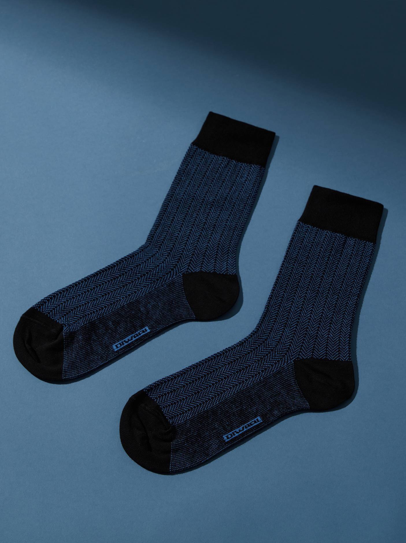 Носки мужские ⭐️ Хлопковые носки CLASSIC ⭐️, Conte ⭐️, Беларусь, черный-синий, хлопок 80%, полиамид 18%, эластан 2%  - купить