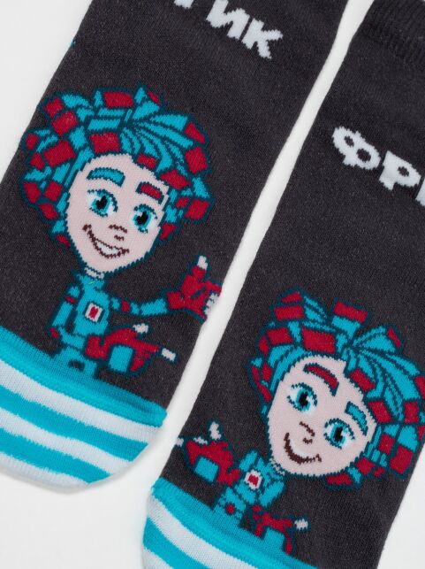 Носки с рисунком Фрик и Гик по лицензии «Фиксики» - купить в интернет-магазине Conte