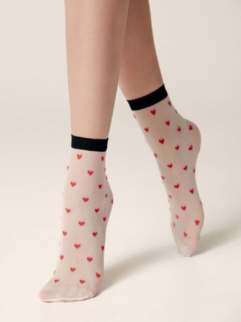 Носки с рисунком «сердечки» - купить в интернет-магазине Conte