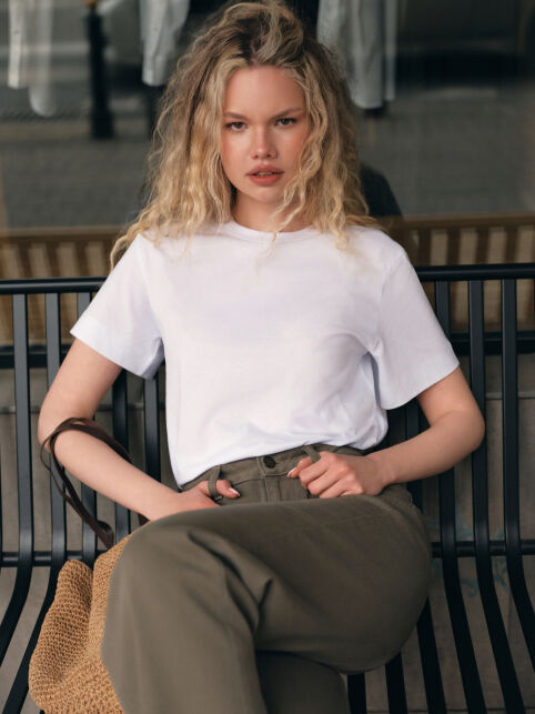 Футболка их хлопка прямого кроя LD 3206 - купить в интернет-магазине Conte