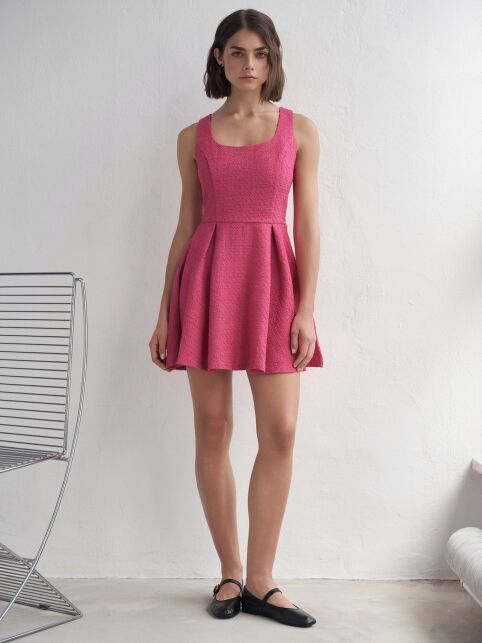 Платье с отрезной линией талии из твида LSF 3443 - купить в интернет-магазине Conte