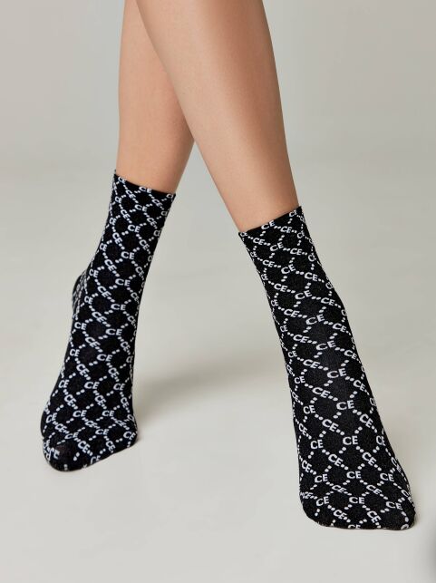 Носки в ромбы с отсылкой к логотипу бренда - купить в интернет-магазине Conte