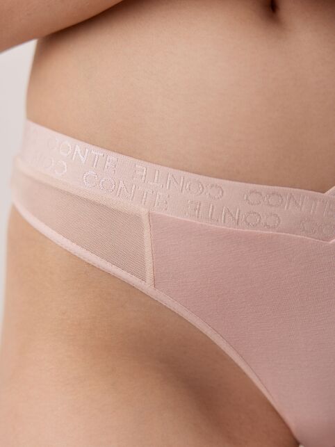 Трусы «бразилиана» с V-образной линией талии DOUBLE CONTE LBR 2262 - купить в интернет-магазине Conte