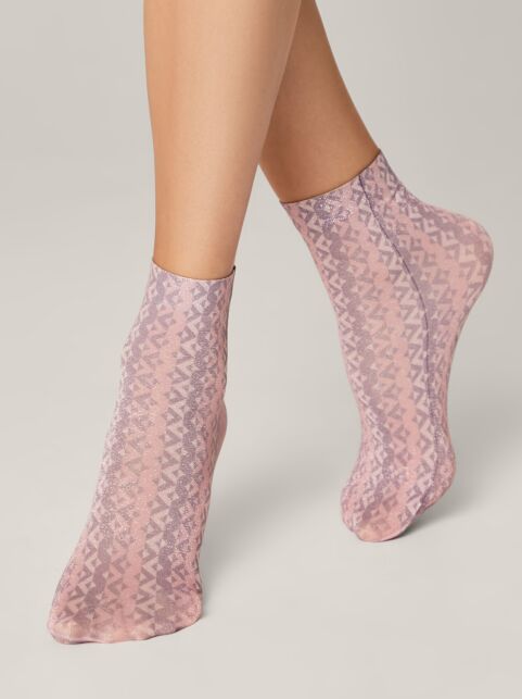 Сияющие носки с рисунком «Tracery» - купить в интернет-магазине Conte