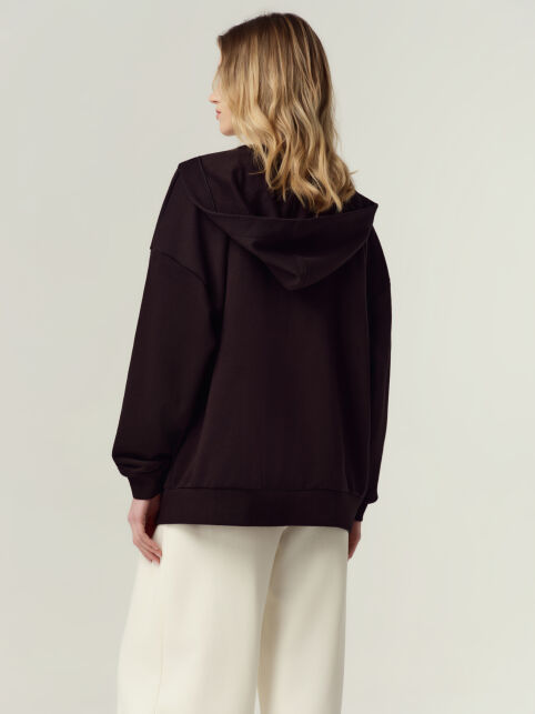 Объёмное худи из футера с капюшоном и карманами LJ 3375 - купить в интернет-магазине Conte