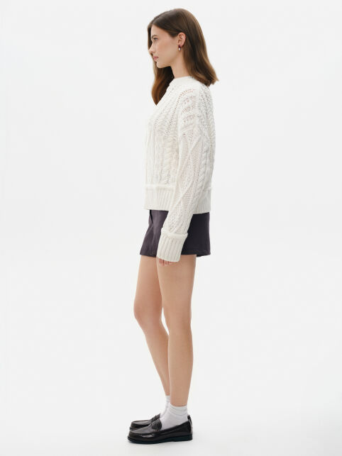 Джемпер с объёмным переплетением из пряжи с хлопком LDK 24140 - купить в интернет-магазине Conte