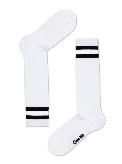 Однотонные хлопковые гольфы со вставками из прозрачной сетки - купить в интернет-магазине Conte