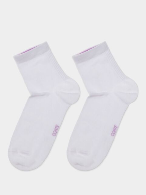 Спортивные носки из хлопка в рубчик на запяточной зоне - купить в интернет-магазине Conte