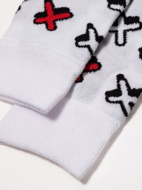 Хлопковые носки HAPPY с рисунком «Крестики» - купить в интернет-магазине Conte