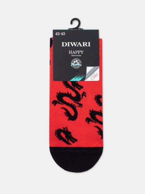 Хлопковые носки с рисунком «Dragon» - купить в интернет-магазине Conte