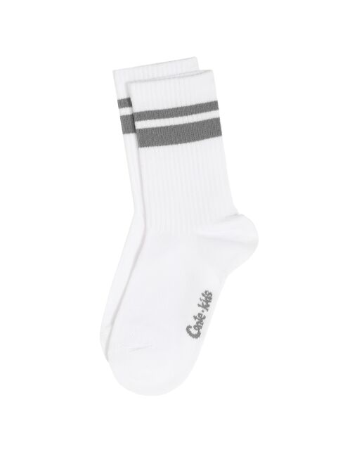 Удлиненные носки с двойной контрастной линией на резинке - купить в интернет-магазине Conte