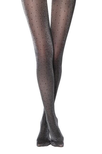 Колготки с люрексом и рисунком «в точку» LUXE DOTS - купить в интернет-магазине Conte