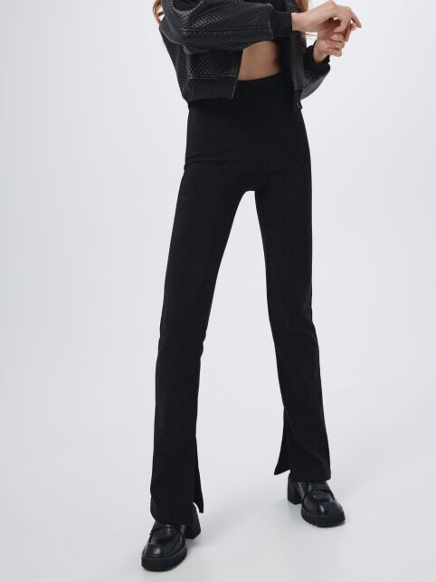 Брюки с высокой посадкой и разрезами по бокам низа LBK 2504 - купить в интернет-магазине Conte