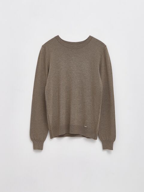 Базовый джемпер прямого силуэта из пряжи с вискозой LDK 278 - купить в интернет-магазине Conte