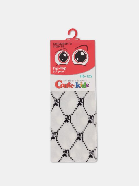 Колготки из хлопка с геометрическим рисунком «Love» - купить в интернет-магазине Conte