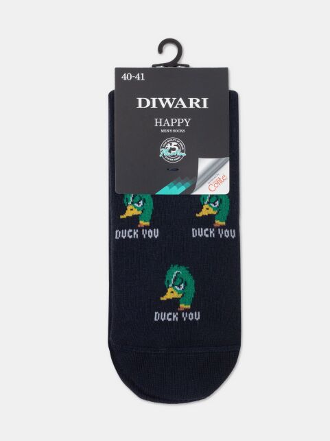 Хлопковые носки с рисунком «Duck you» - купить в интернет-магазине Conte