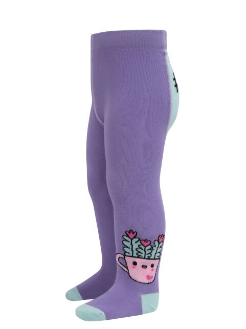 Хлопковые колготки с рисунком «Flowers» - купить в интернет-магазине Conte