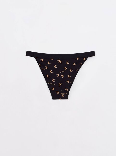 Трусы «танга» с V-образной линией талии и рисунком TATTOO MOON LTA 2298.1 - купить в интернет-магазине Conte