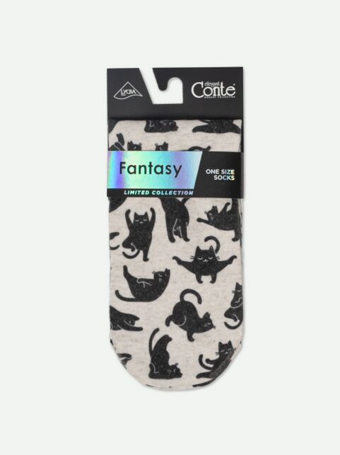 Носки с принтом из смесовой пряжи с хлопком и льном «Yoga» - купить в интернет-магазине Conte