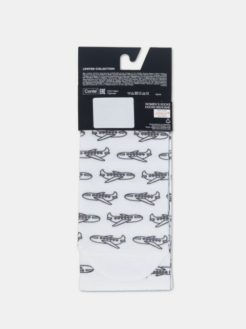 Удлиненные носки из лимитированной коллекции с рисунками "Аirplane" - купить в интернет-магазине Conte