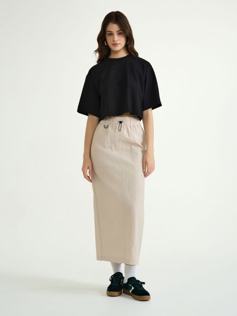 Укороченная футболка свободного кроя с вышивкой «If you love something» LD 3028 - купить в интернет-магазине Conte