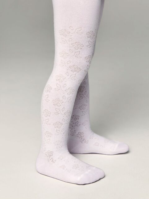 Колготки детские хлопковые TIP-TOP белый 361 - купить в интернет-магазине Conte