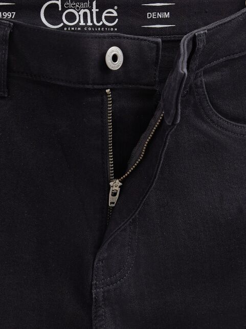 Классические черные джинсы mom из eco-friendly денима CON-665 - купить в интернет-магазине Conte