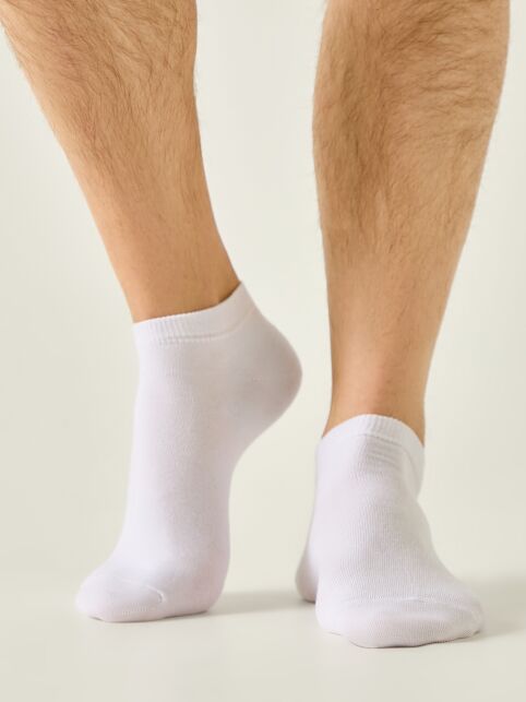 Укороченные белые носки из хлопка - купить в интернет-магазине Conte